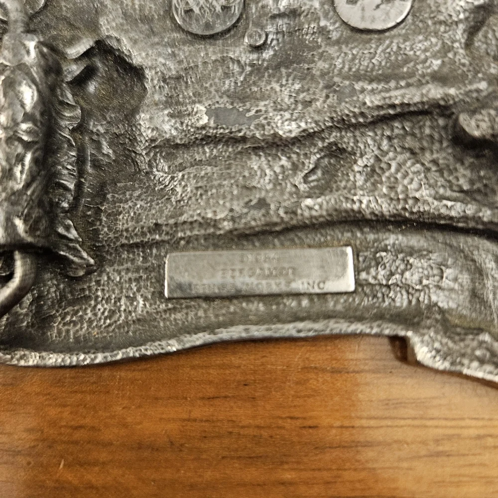 Vintage‎ Illinois The Great Escape Belt Buckle Wildlife Outdoors Bergamot Brass
